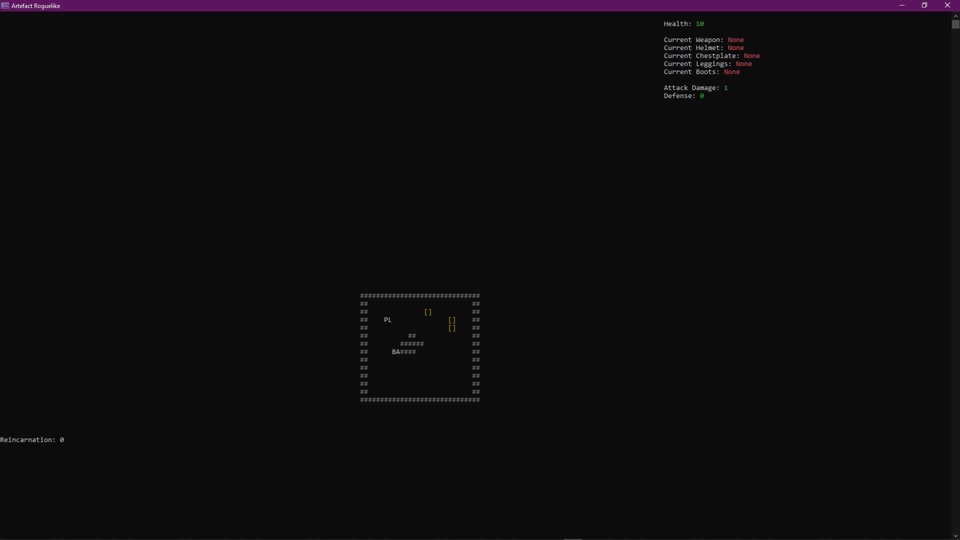 Artefact Roguelike